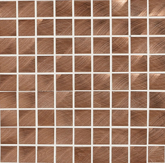 Daltile Anthology 1" x 1" Straight Joint Mosaic 12" x 12" Copper