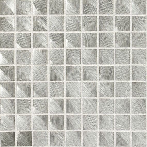 Daltile Anthology 1" x 1" Straight Joint Mosaic 12" x 12" Steel