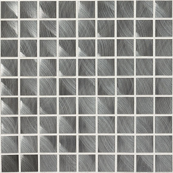 Daltile Anthology 1" x 1" Straight Joint Mosaic 12" x 12" Gunmetal