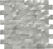 Daltile Anthology 1" x 2" Brick Joint Mosaic 12" x 12" Steel