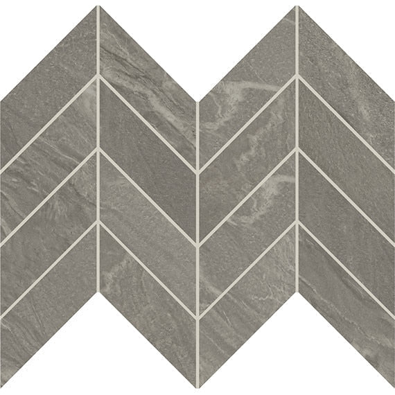 Daltile Vertuo 2" x 5" Chevron Mosaic 12" x 12" Composer