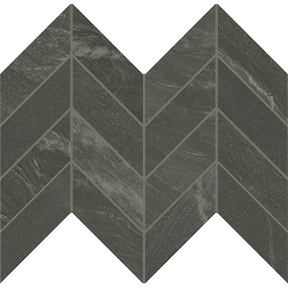 Daltile Vertuo 2" x 5" Chevron Mosaic 12" x 12" Bravura