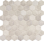 Daltile Fanfare Vintage Hex 1.5" Hexagon Mosaic 12" x 12" Wisdom White