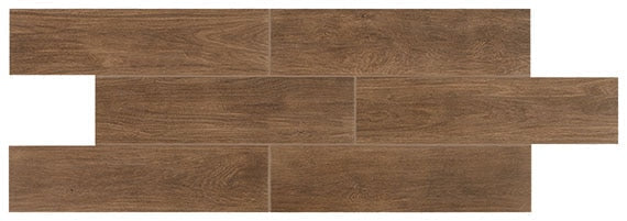 Daltile Willow Bend 6" x 36" Dark Brown
