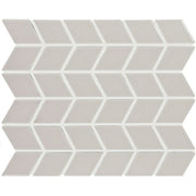 Daltile Color Wheel Retro 2" x 3" Chevron Mosaic 11" x 13" Glossy Desert Gray