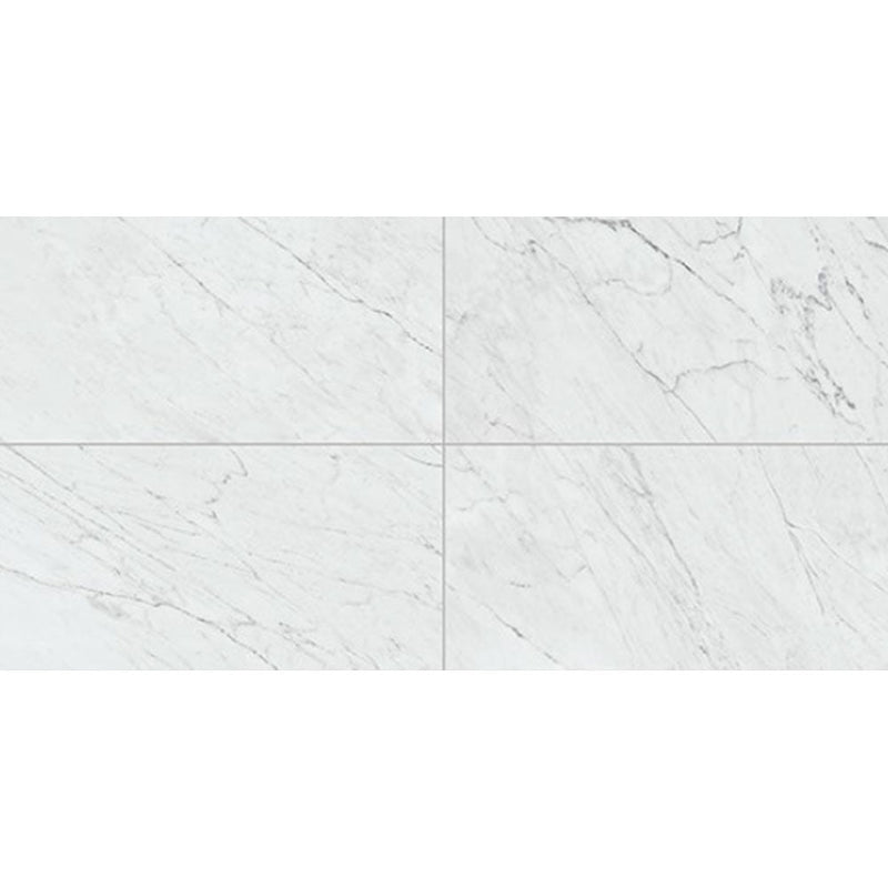 Daltile Marble Attache Lavish 12" x 24" Matte Diamond Carrara