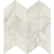 Daltile Famed 3" x 6" Chevron Mosaic 10" x 12" Diamond