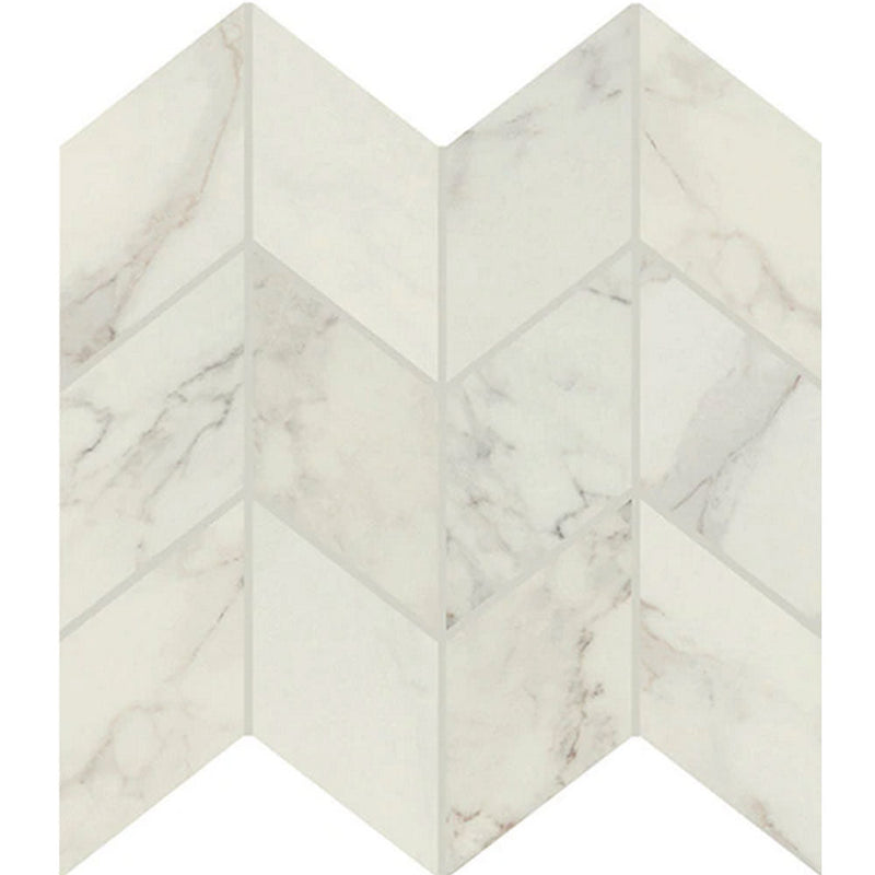 Daltile Famed 3" x 6" Chevron Mosaic 10" x 12" Diamond