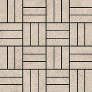 Emser Lunara 1" x 3" Hatch Mosaic 12" x 12" Honed Emser