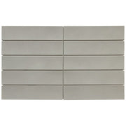 Emser Kaizen 2" x 8" Stacked Mosiac 9" x 15" Satin  Ash