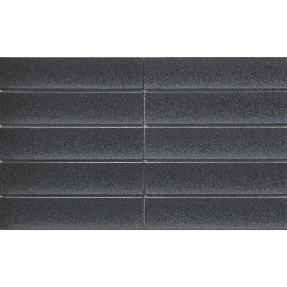 Emser Kaizen 2" x 8" Stacked Mosiac 9" x 15" Satin  Ebony