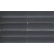 Emser Kaizen 2" x 8" Stacked Mosiac 9" x 15" Satin  Ebony