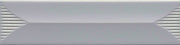 Emser Euphoria Arrow 3" x 12" Silver