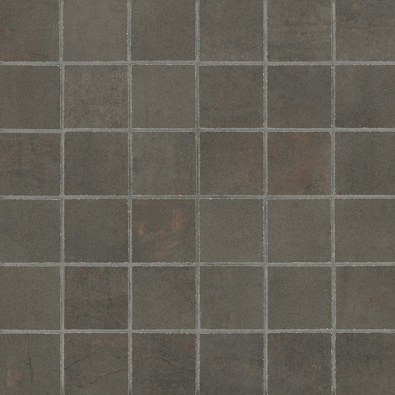 Bedrosians Rebel 2" x 2" Mosaic 12" x 12" Matte Lead