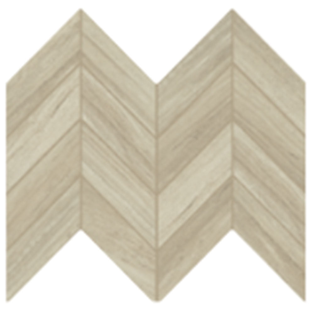 Daltile Articulo 2" x 5" Chevron Mosaic 12" x 12" Feature Beige