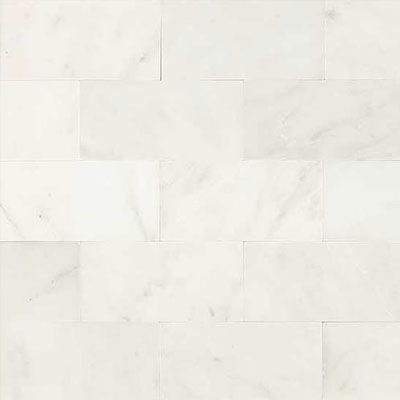 Daltile Marble 3" x 6" Honed First Snow Eleg