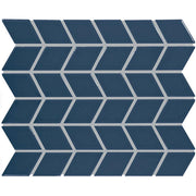 Daltile Color Wheel Retro 2" x 3" Chevron Mosaic 11" x 13" Glossy Galaxy