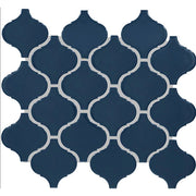 Daltile Color Wheel Retro 3" x 3" Arabesque Mosaic 11" x 12" Glossy Galaxy