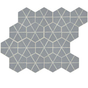 Daltile Revalia Remix 6" x 6" Kaleidoscope Mosaic 12" x 15" Kaleidoscope Gray