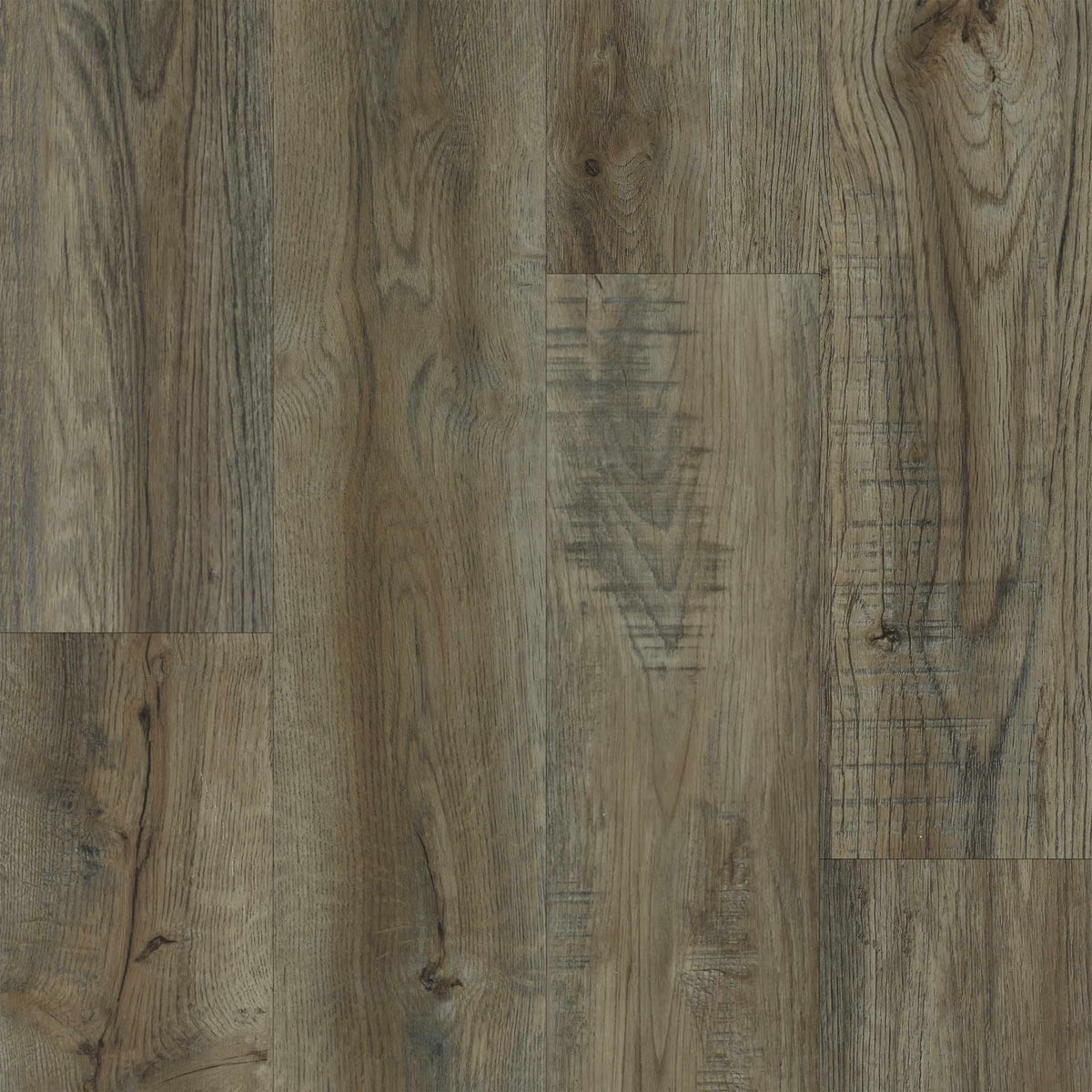 Happy Feet Stone Elegance II 7.25" x 48" 6.2mm 20 mil Stabilicor Plus (SPC) Colonial Pecan