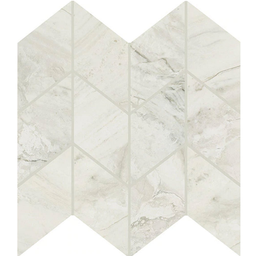 Daltile Famed 3" x 6" Chevron Mosaic 10" x 12" Iconic