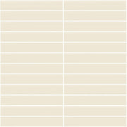 Daltile Color Wheel Mosaic 1'' x 6'' Straight 12'' x 10'' Glossy Biscuit