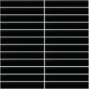 Daltile Color Wheel Mosaic 1'' x 6'' Straight 12'' x 10'' Matte Matte Black