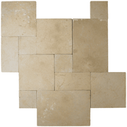 Bedrosians Travertine 3cm Paver Set 8" x 8" - 8" x 16" - 16" x 16" - 16" x 24" Marigold