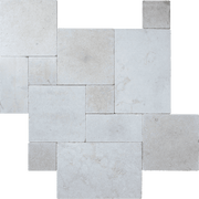 Bedrosians Travertine 3cm Paver Set 8" x 8" - 8" x 16" - 16" x 16" - 16" x 24" Menia Cream