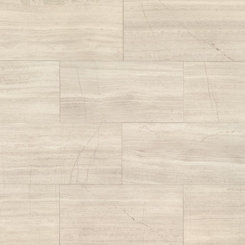 Bedrosians Marble 12" x 24" Honed Ashen Grey