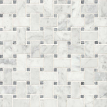 White Carrara and Grey Marble Dot