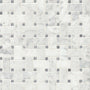 White Carrara and Grey Marble Dot