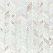 Bedrosians Marble 12" x 12" Chevron Mosaic Honed Calacatta Oro