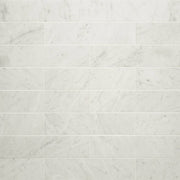 Bedrosians Marble 3" x 12" Honed White Carrara
