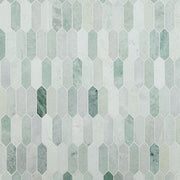 MS International Decorative Mosaic 12" x 12" Picket Icelandic Green
