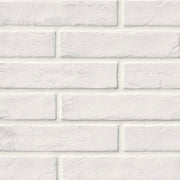 MS International Brickstone 2" x 10" Brick Matte White