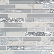 MS International Decorative Mosaic 12" x 12" Interlocking Whistler Ice