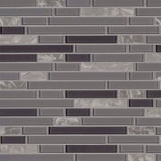 MS International Decorative Mosaic 12" x 12" Interlocking Lorena Grigio