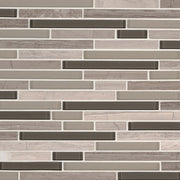 MS International Decorative Mosaic 12" x 12" Interlocking Modello Grigio