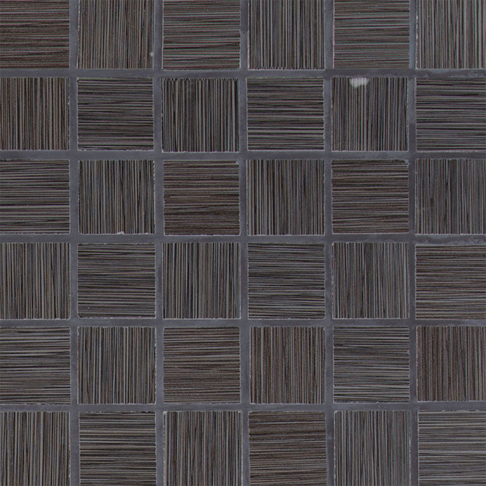 MS International Focus 2" x 2" Mosaic 12" x 12" Matte Graphite