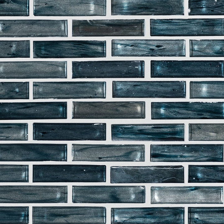 MS International Decorative Mosaic 1" x 4" Glass Tile Oasis Blast