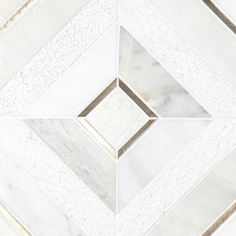 MS International Decorative Mosaic 12" x 12" Pattern Verona Gold