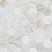 MS International Decorative Mosaic 12" x 12" Hexagon 2" Athena Gold