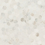 MS International Decorative Mosaic 12" x 12" Hexagon 2" Arabescato Venato White