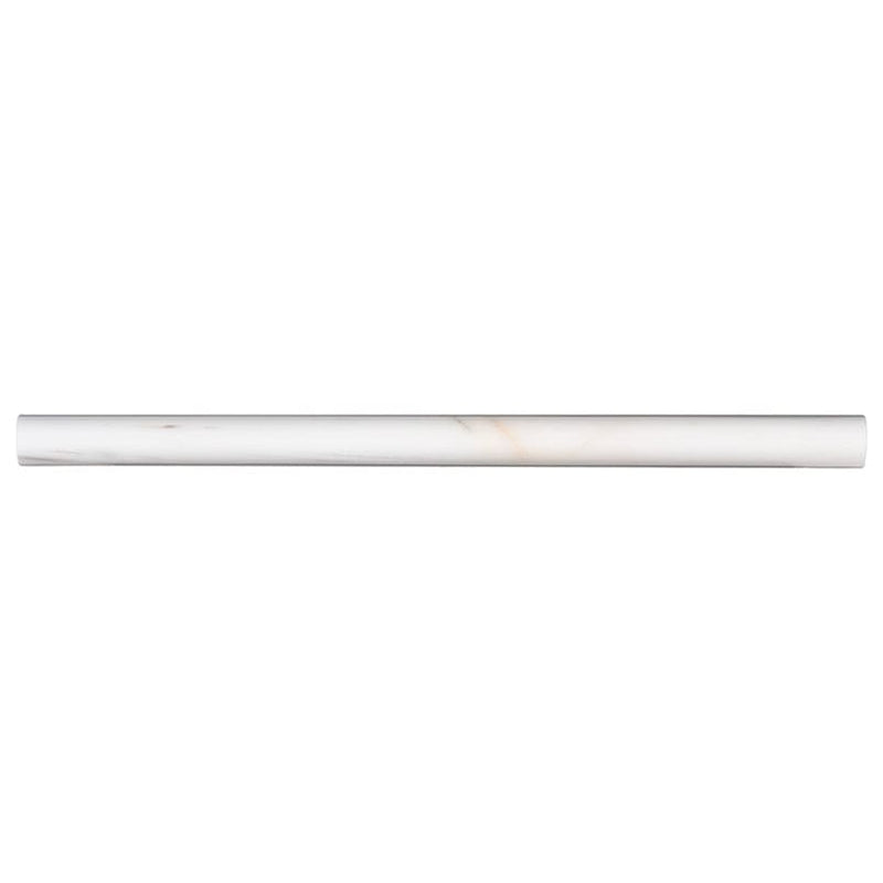MS International Natural Stone Marble 0.75" x 0.75" Pen Molding Polished Bianco Dolomite