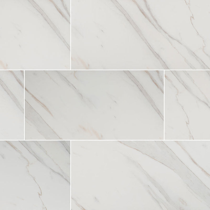 MS International Pietra 12" x 24" Matte Calacatta