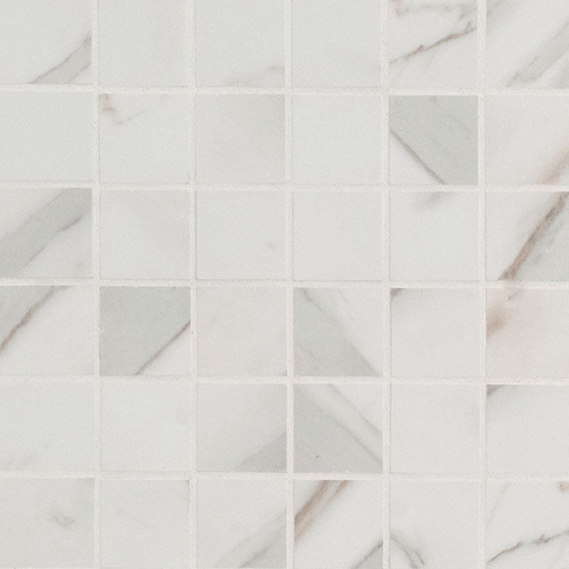 MS International Pietra 2" x 2" Mosaic Polished Calacatta