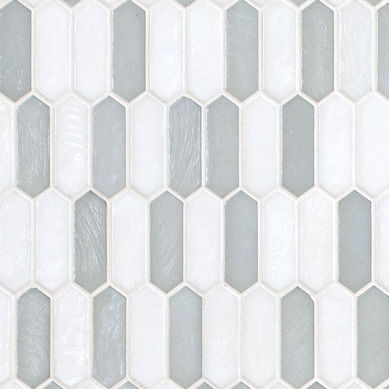 MS International Decorative Mosaic 12" x 12" Glass Tile Pixie Cloud