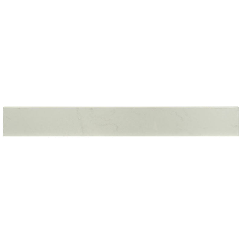 MS International Praia 3" x 24" Bullnose Matte 9.9mm Carrara