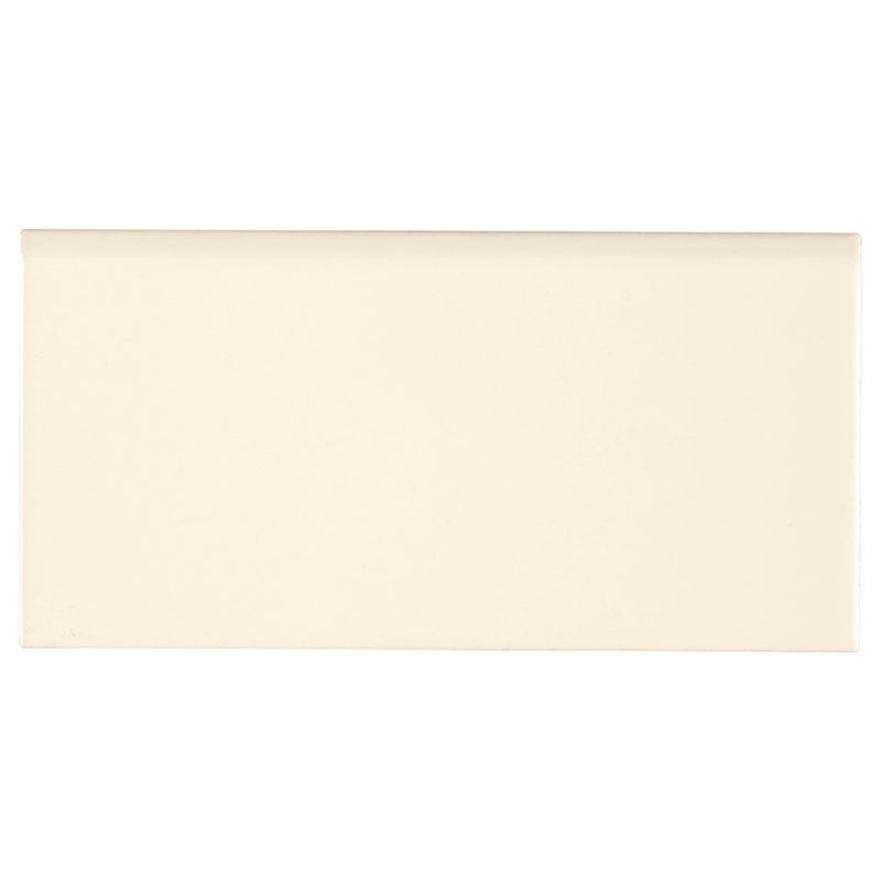 MS International Domino 3" x 6" Bullnose Almond